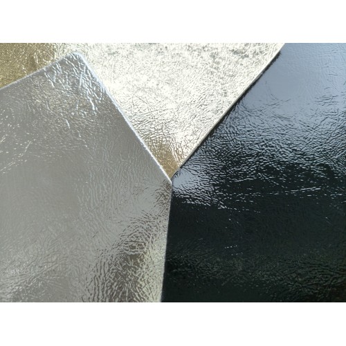 Sythetic PU Metallic Leather Faux  Foil Leather High Quality Artificial Leather for Bags and Shoes