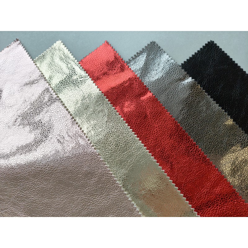 Metallic Fabic High Quality  Foil Fabric for Bags and Shoes 