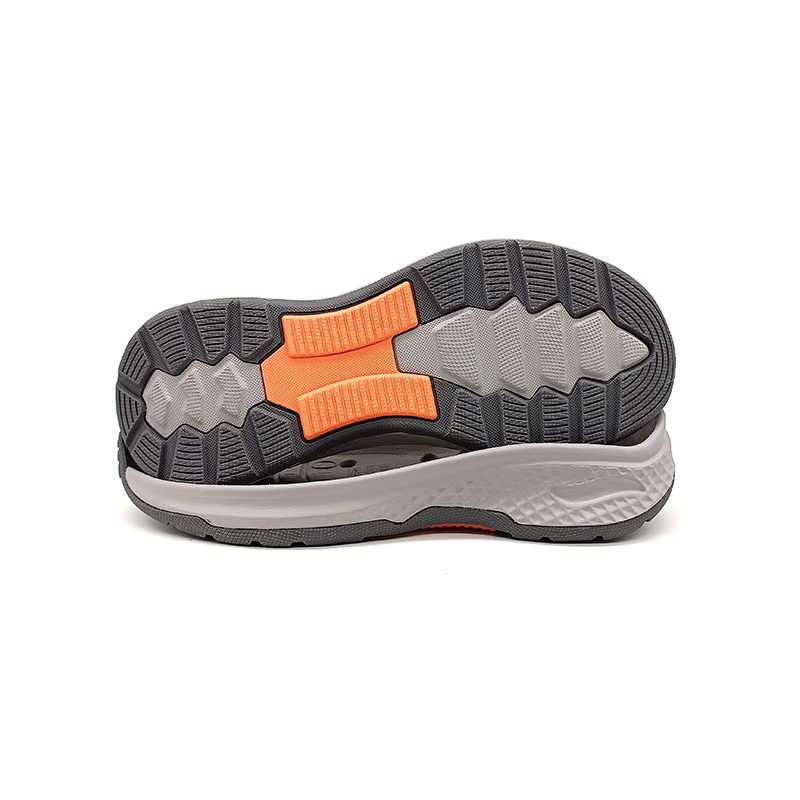 Eva one-time foaming two-color tpr film sports running sole non-slip and wear-resistant outsole 